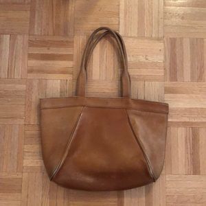 Vintage leather tote